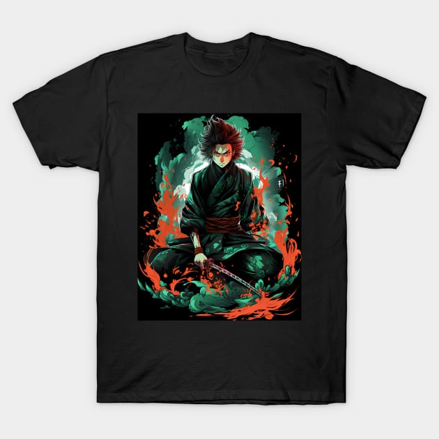 tanjiro kamado demon slayer T-Shirt by FunartsbyM